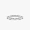 925 Sterling Silver Diamond Ribbed Ring - Image 2
