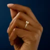 925 Sterling Silver Diamond Ring | 0.6ct Rose Cut Diamond Ring - Image 2