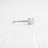 925 Sterling Silver Diamond Ring, 0.7ct. Round Cut Diamond Ring - Image 2