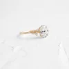 925 Sterling Silver Diamond Ring, 1.01ct. Oval Cut Diamond Ring - Image 3