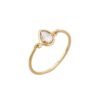 Sterling silver ring featuring a 5 x 4 mm pear-shaped Premium CZ stone