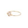 925 sterling silver ring with thick gold plating and polished finish