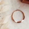 Slim diamond-inspired ring with timeless polished finish