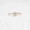 925 sterling silver ring with a polished diamond-inspired design