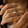 925 sterling silver ring featuring premium CZ diamond pave detailing