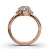 Refined ring design in 925 Sterling Silver with prong setting