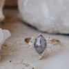 Gold-plated sterling silver ring with a sparkling CZ stone
