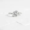 925 sterling silver ring with a classic diamond-style stone