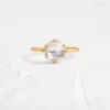 925 Sterling Silver ring with thick gold plating