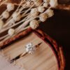 Sterling silver solitaire ring with a round stone
