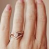 Round-cut stone ring with a simple 4-prong mount
