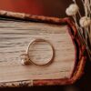 Elegant solitaire band with balanced round styling