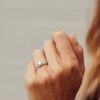 925 Sterling Silver Diamond Round Bezel Set Solitaire Ring - Image 4