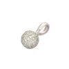 925 Sterling Silver Diamond Round Pendant - Image 2