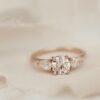 925 Sterling Silver Diamond Round Ring