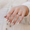 925 Sterling Silver Diamond Round Ring - Image 2