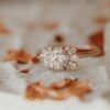 Diamond marquise ring with elongated centre shape