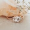 Sterling silver ring finished with thick gold plating