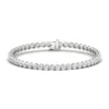 925 Sterling Silver Diamond Round Tennis Bracelet