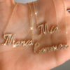 Gold-plated sterling silver name necklace in delicate script