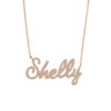 Personalised script name necklace with refined lettering
