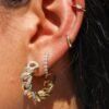 Gold-plated sterling silver ear cuff with a sleek finish