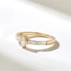 925 Sterling Silver Diamond Snake Ring - Image 4