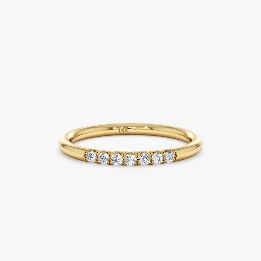 925 Sterling Silver Diamond Stacking Ring