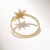 925 Sterling Silver Diamond Star Ring in a refined style