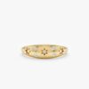 925 Sterling Silver Diamond Starburst Dome Ring