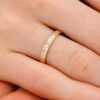 925 Sterling Silver Diamond Starburst Eternity Ring - Image 3