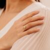 925 Sterling Silver Diamond Starburst Heart Ring - Image 4
