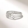 925 sterling silver ring with 7.05 mm top and fine profile