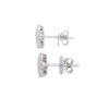 925 Sterling Silver Diamond Studs Earrings - Image 4