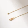 925 Sterling Silver Diamond Sun Pendant Necklace - Image 5