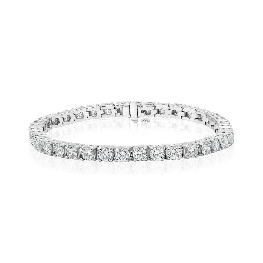 925 Sterling Silver Diamond Tennis Bracelet , Diamond bracelet