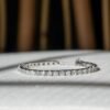925 Sterling Silver Diamond Tennis Bracelet , Diamond bracelet - Image 2