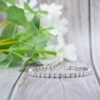 925 Sterling Silver Diamond Tennis Bracelet , Diamond bracelet - Image 3