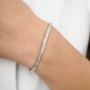 925 Sterling Silver Diamond Tennis Bracelet - Image 3
