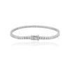 925 Sterling Silver Diamond Tennis Bracelet - Image 5