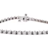 925 Sterling Silver Diamond Tennis Bracelet
