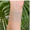 925 Sterling Silver Diamond Tennis Bracelet