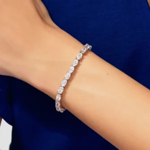 925 Sterling Silver Diamond Tennis Diamond Bracelet For Women