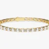 925 Sterling Silver Diamond Tennis Diamond Bracelet For Women - Image 2