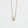 925 Sterling Silver threaded necklace with modern clean lines