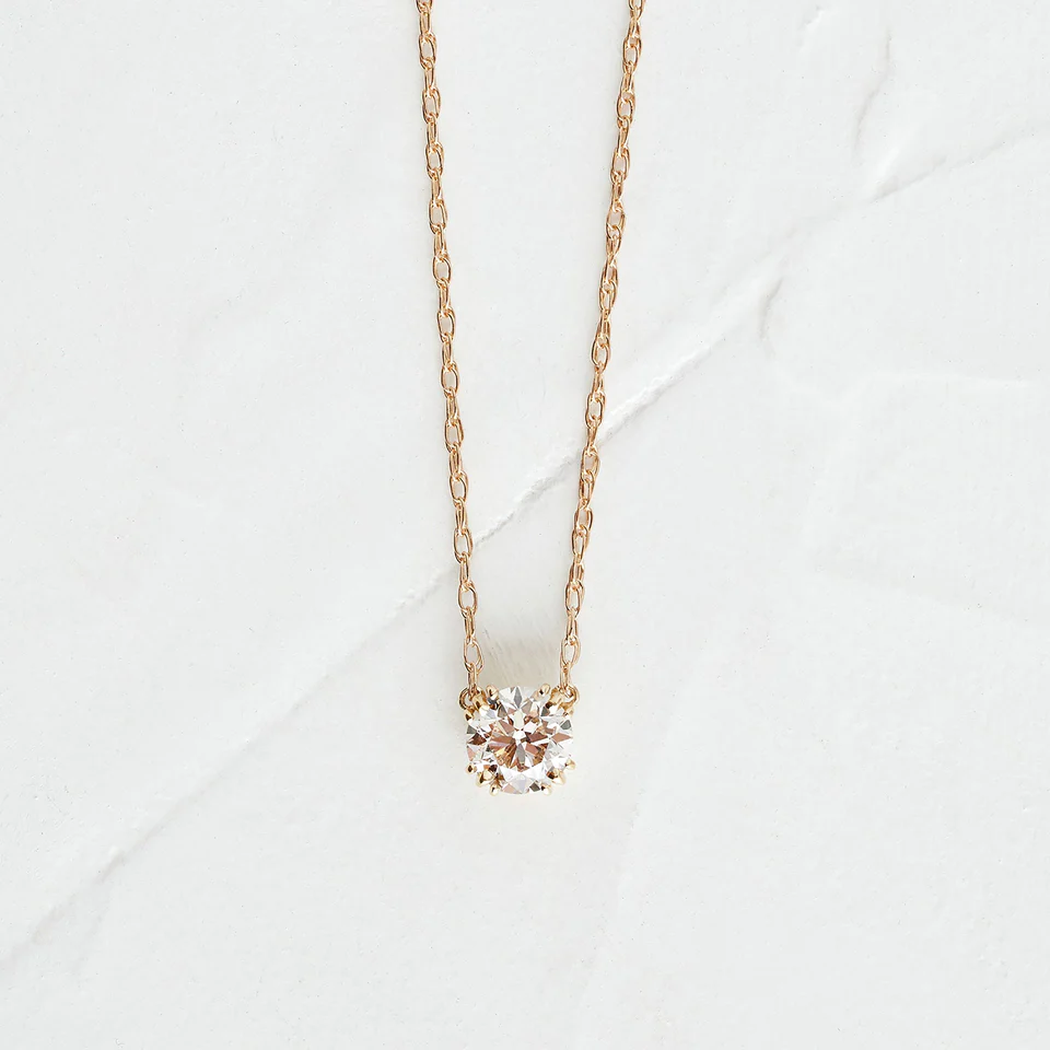 925 Sterling Silver Diamond Threaded Necklace