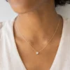 925 Sterling Silver necklace with Premium CZ Diamond sparkle