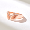 925 sterling silver ring with an 8.10 mm top width