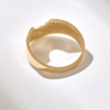 Sterling silver diamond tiara nesting band with refined detailing