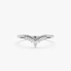 925 sterling silver ring with Premium CZ Diamond pave accents